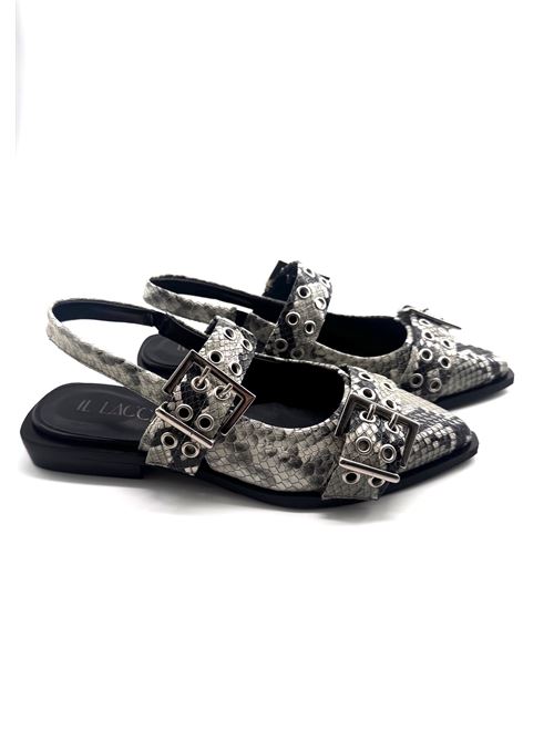 Slingbacks mit doppelter Schnalle IL LACCIO | KBAS3PITONEROCCIA